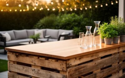 Fabriquer soi-même un bar en palettes de bois DIY : inspirations et étapes pour un espace convivial en milieu urbain